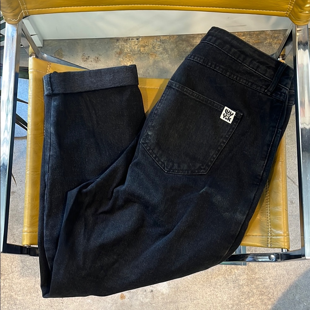 Lucy and Yak high rise jeans.